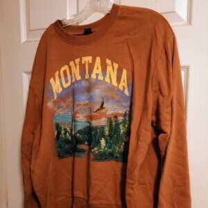 Wild Fable Montana Sweatshirt, Brown, XXL, New W Tags